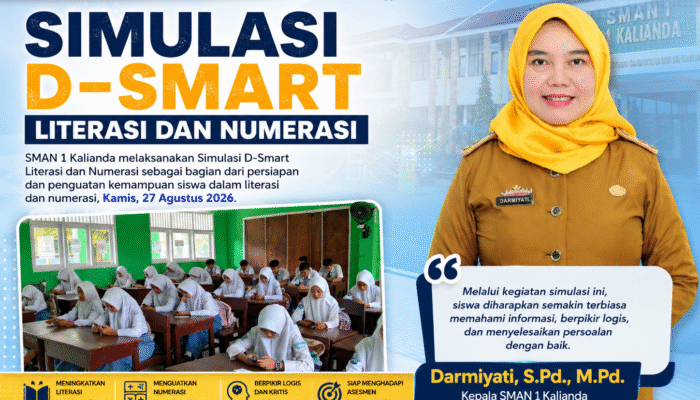 SMAN 1 Kalianda Gelar Simulasi D-Smart Literasi dan Numerasi, Perkuat Kesiapan Siswa Hadapi Asesmen