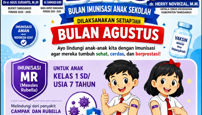 BIAS 2026 Resmi Dimulai, Dinkes Tanggamus Ajak Orang Tua Dukung Imunisasi Anak Sekolah