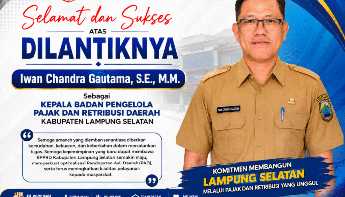 BPPRD Lampung Selatan Optimistis Tingkatkan PAD, Iwan Chandra Gautama: Pelayanan kepada Masyarakat Menjadi Prioritas