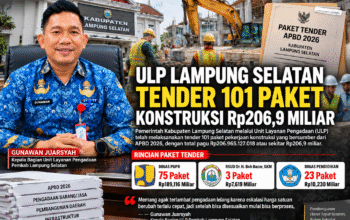 Rp206,9 Miliar Tuntas Ditender! 101 Paket Konstruksi Lampung Selatan Kini Masuk Tahap Pelaksanaan