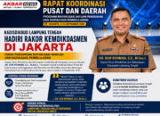 Kadisdikbud Lampung Tengah Hadiri Rakor Kemdikdasmen di Jakarta, Fokus Percepatan Revitalisasi Sekolah dan Digitalisasi Pembelajaran